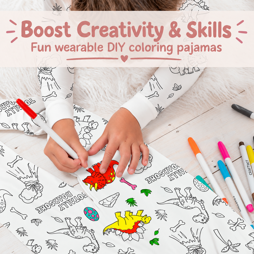 Kids colour-in pyjamas