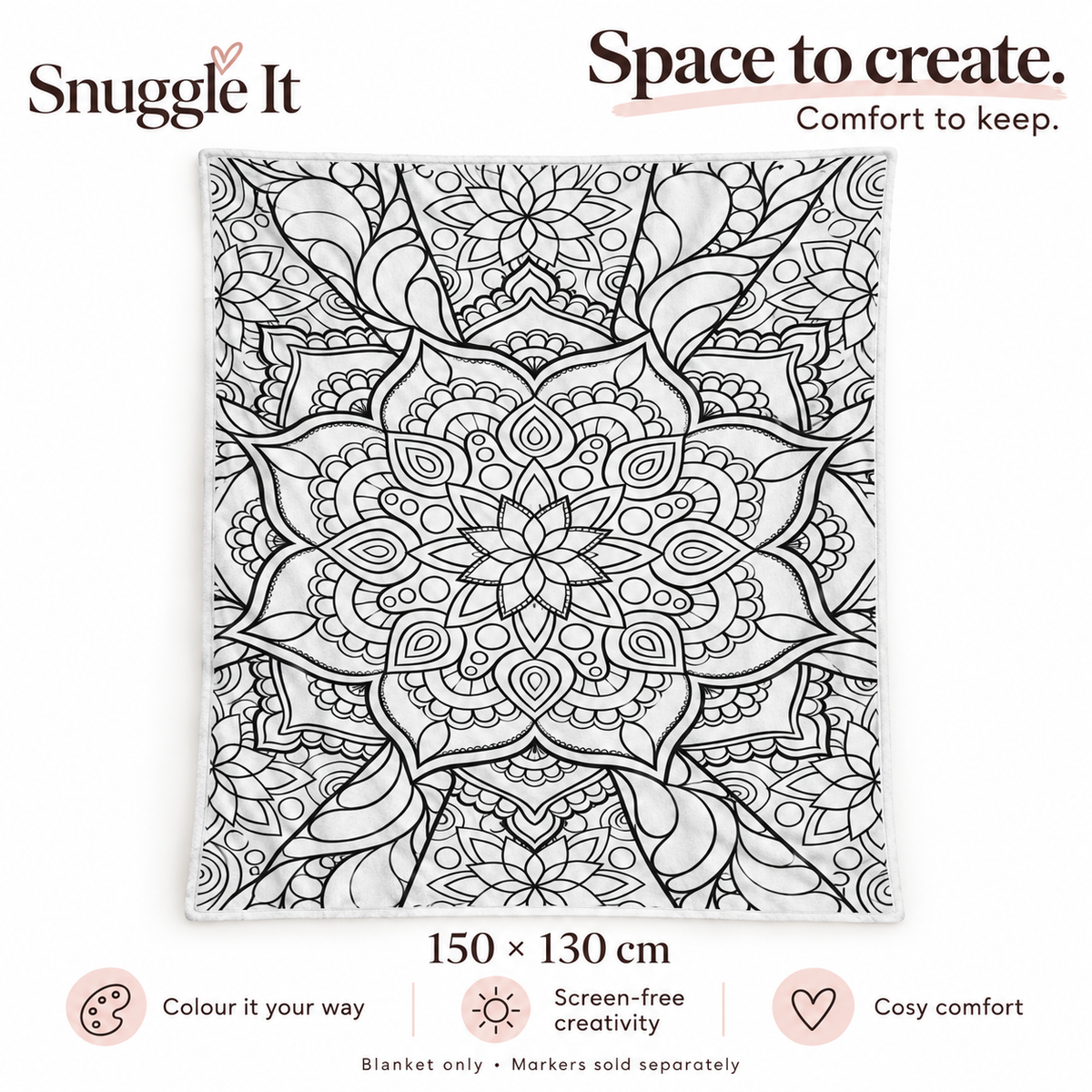 Snuggleit colour-in blanket
