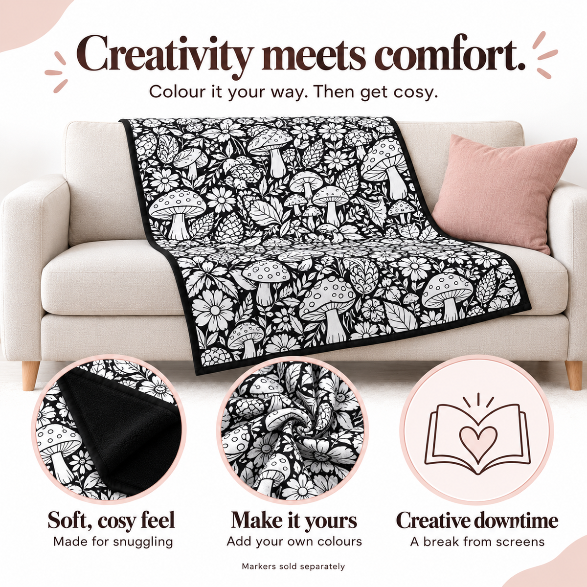 Snuggleit colour-in blanket