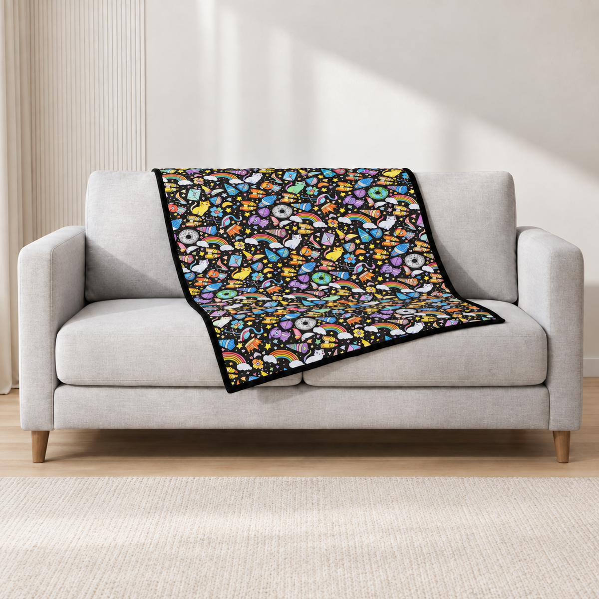 Blanket after colouring